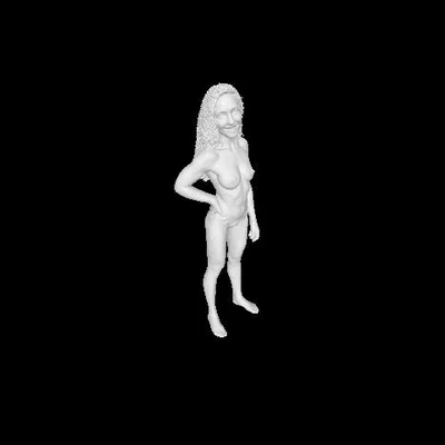 Mô hình tượng nhân vật nữ Mary Nude 2 cho in 3D chi tiết cao
