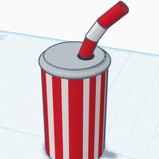 Mô hình ly nước ngọt (Cool Cup) 3D ấn tượng