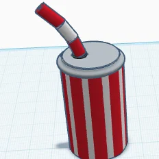 Mô hình ly nước ngọt (Cool Cup) 3D ấn tượng
