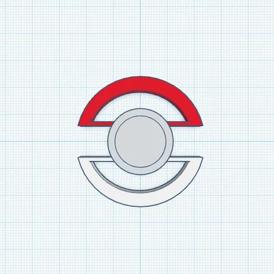 Mô hình 3D Pokeball kết hợp logo Target ấn tượng