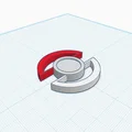 Mô hình 3D Pokeball kết hợp logo Target ấn tượng - Thumbnail 2