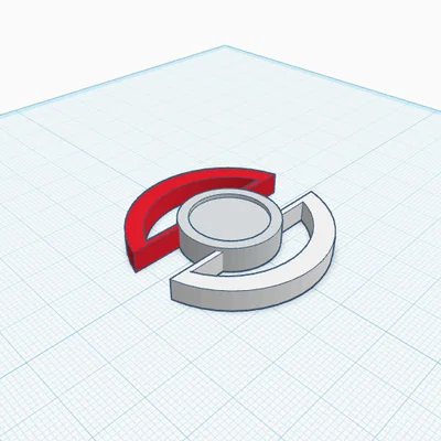 Mô hình 3D Pokeball kết hợp logo Target ấn tượng