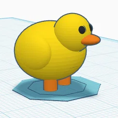 Mô hình chú vịt con (Ducky) dễ thương trang trí bàn làm việc