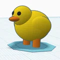 Mô hình chú vịt con (Ducky) dễ thương trang trí bàn làm việc - Thumbnail 3
