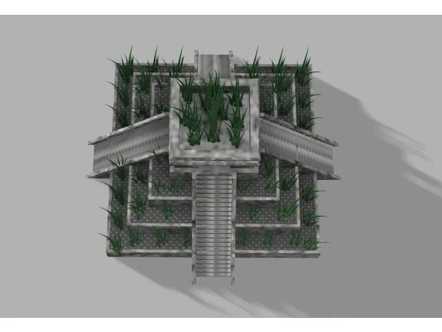 Chậu trồng cỏ mèo bậc thang độc đáo - Mô hình in 3D sáng tạo - Image 1