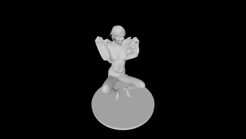 Mô hình 3D nhân vật nữ nghệ thuật - File STL Topless chất lượng cao - Image 1