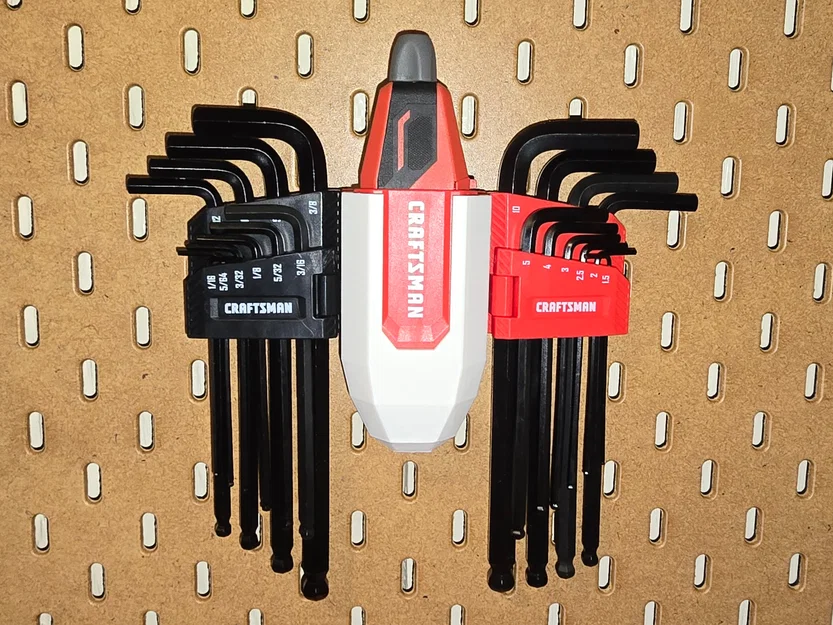Giá treo bộ lục giác Craftsman cho bảng treo tường IKEA Skadis - Image 1
