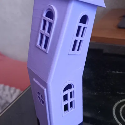 Mô hình Ngôi nhà Cổ tích nghiêng 3D ấn tượng (Сказочный домик 03)