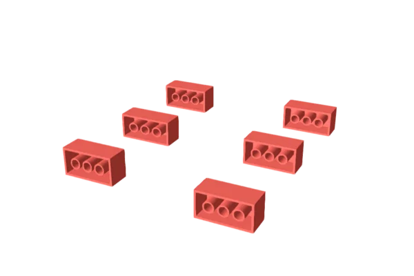Bộ 6 Mô Hình Gạch Lắp Ráp Lego In 3D Dễ Dàng - Image 1