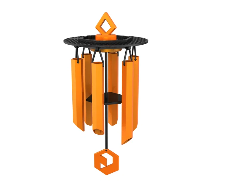 Chuông gió từ cuộn Prusament (Prusament Spool Wind Chime) - Image 1