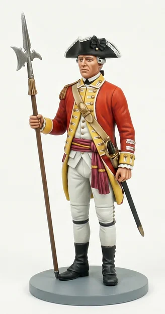 Mô hình lính Anh trong Chiến tranh Cách mạng Mỹ (American War of Independence) - Image 3