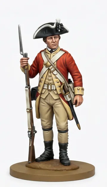 Mô hình lính Anh trong Chiến tranh Cách mạng Mỹ (American War of Independence) - Image 4