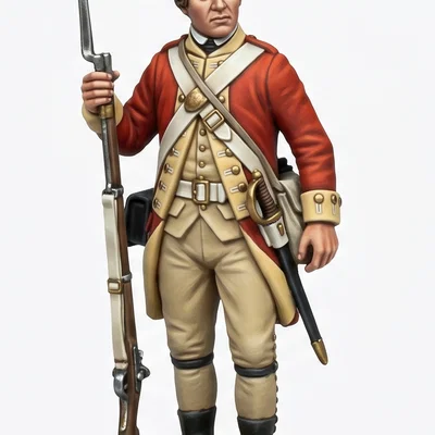 Mô hình lính Anh trong Chiến tranh Cách mạng Mỹ (American War of Independence)