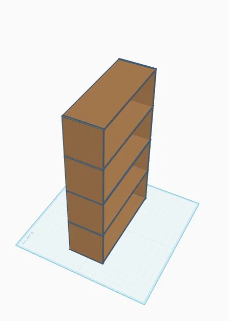 Kệ sách 3D Low Poly miễn phí - Image 1