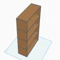 Kệ sách 3D Low Poly miễn phí - Thumbnail 1