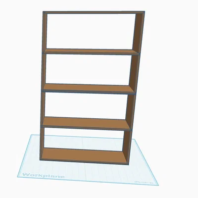 Kệ sách 3D Low Poly miễn phí