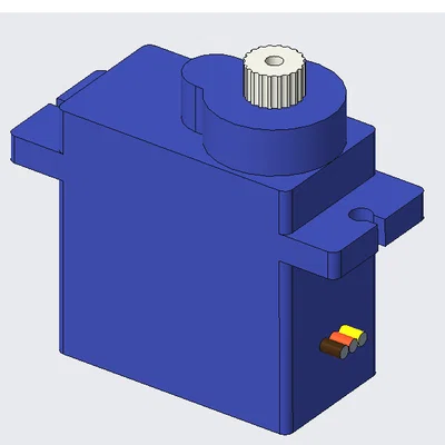 Mô hình 3D Micro Servo SG90 chuẩn xác cho thiết kế cơ khí và robot
