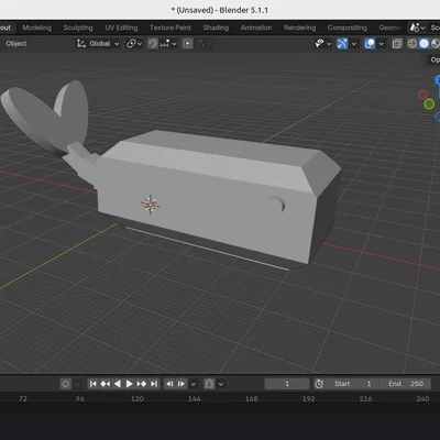 Mô hình cá voi Brick the Whale độc đáo - File in 3D chất lượng