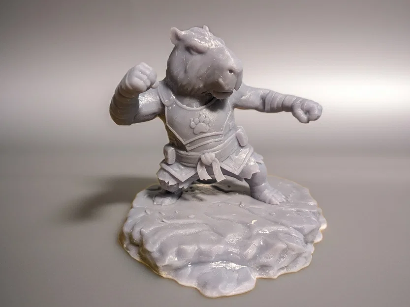 Mô hình Kung-Fu Capy: Chiến binh Capybara oai phong cho máy in 3D - Image 1