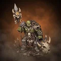 Bloodbound Realms – Orc – Beastmaster (Miniature STL Dark Fantasy In 3D) - Thumbnail 1