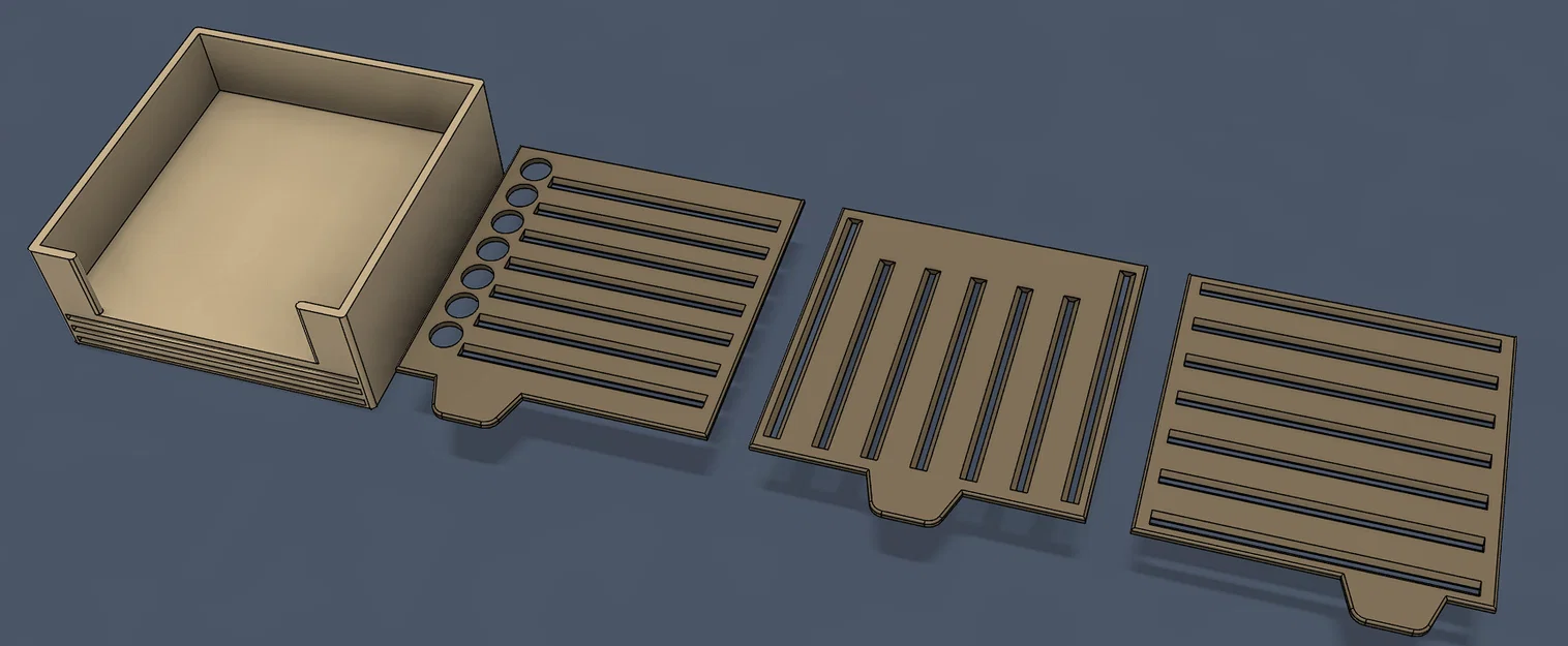 Khay đựng Post-it kèm template - Parametric - Image 5