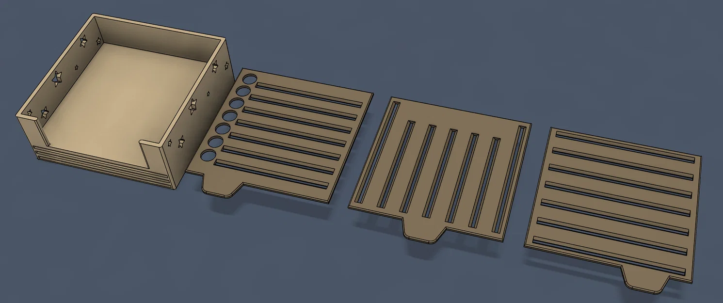 Khay đựng Post-it kèm template - Parametric - Image 6