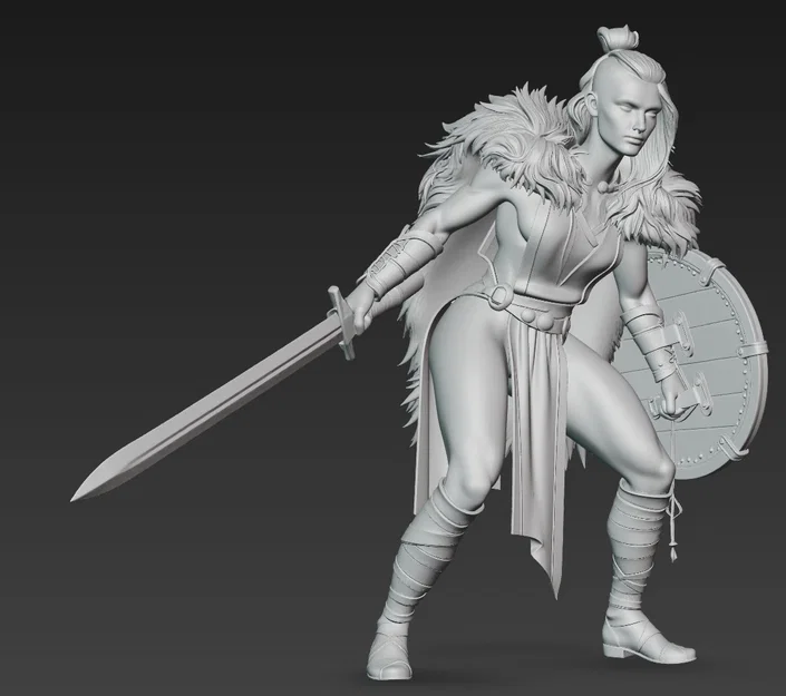 Mô hình Nữ Chiến Binh Tribal Warrior 3 - Tuyệt tác Fantasy 3D - Image 2