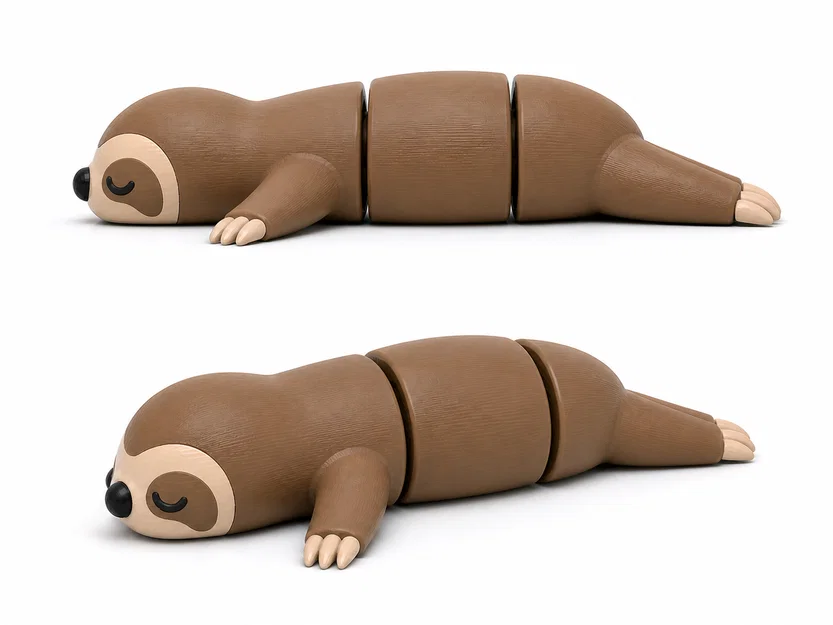 Chú lười khớp nối mập ú – Articulated Sloth (Chunky Flexi Creature) - Image 1