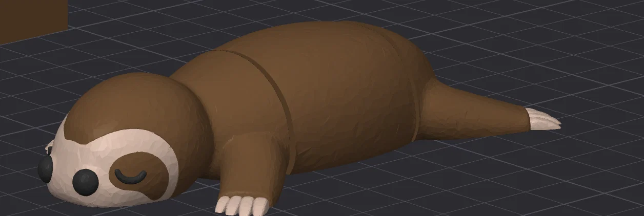 Chú lười khớp nối mập ú – Articulated Sloth (Chunky Flexi Creature) - Image 2