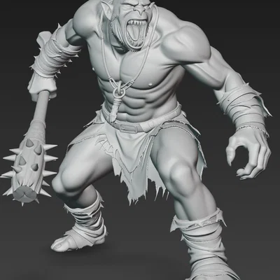 Mô hình Troll 1: Chiến binh quái vật Dark Fantasy siêu nét
