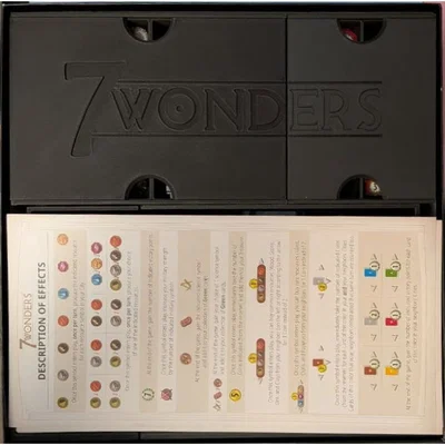 7 WONDERS 2nd edition: full expansion + sleeved cards (khay insert)