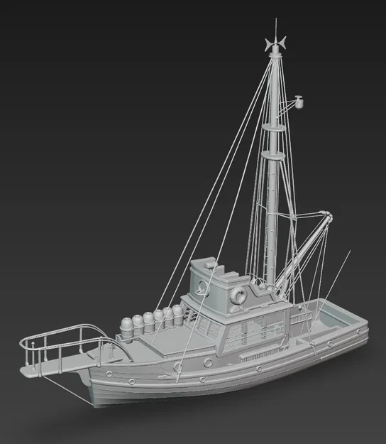 Mô hình tàu đánh cá Orca huyền thoại trong phim Jaws (3D Printing) - Image 2