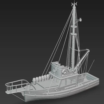 Mô hình tàu đánh cá Orca huyền thoại trong phim Jaws (3D Printing)