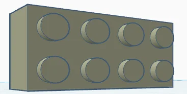 Bộ mô hình mảnh ghép gạch Lego 3D (2 mảnh) - Image 1