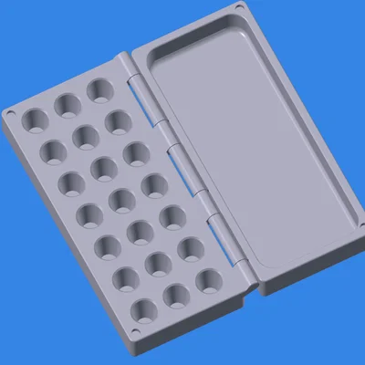 Hộp đựng collet ER8 - nắp nam châm / In 3D