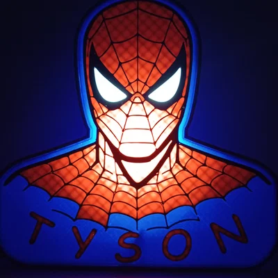 Hộp đèn Spider Man (Spider Man light box)
