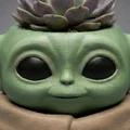 Chậu cây Baby Yoda lấy cảm hứng – Grogu dáng ngồi (planter pot trang trí) - Thumbnail 2
