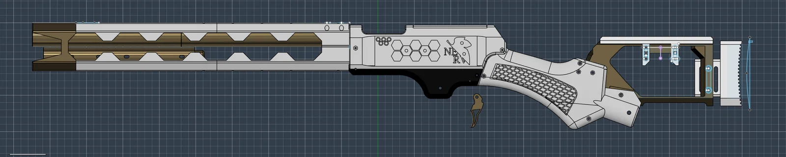 Bộ phụ kiện trang trí nòng súng Railgun cho Vulture - Image 1