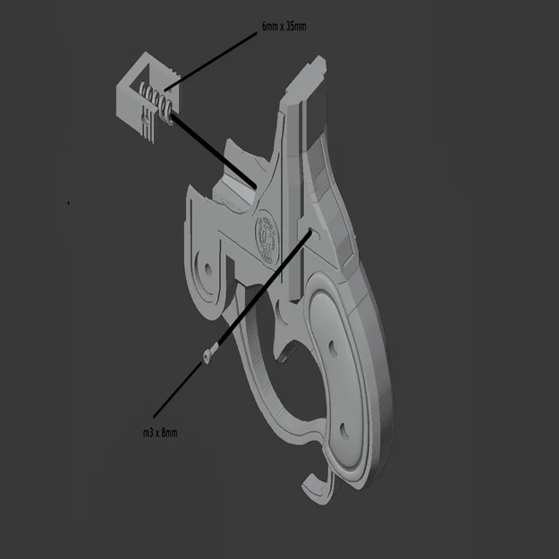 Bayonetta Scarborough Fair – Replica 1.1 (Prop Pistol) - Image 7