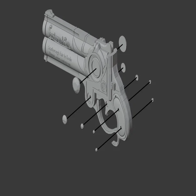 Bayonetta Scarborough Fair – Replica 1.1 (Prop Pistol) - Image 11