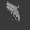 Bayonetta Scarborough Fair – Replica 1.1 (Prop Pistol) - Thumbnail 11