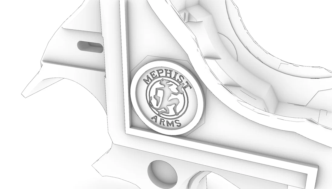 Tay cầm Bayonetta Scarborough Fair (Bản sửa lỗi Logo Mephist Arms) - Image 1