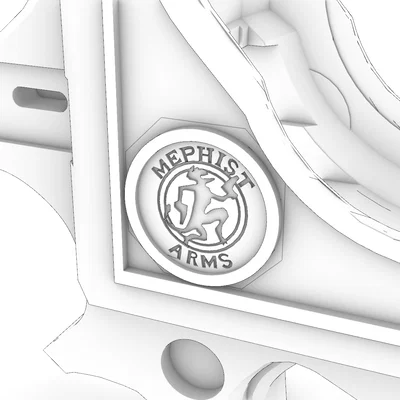 Tay cầm Bayonetta Scarborough Fair (Bản sửa lỗi Logo Mephist Arms)