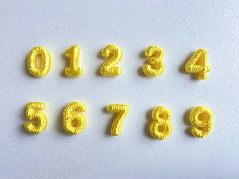 Puffer Numbers | Full bộ 0-9 - Image 3