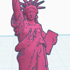 Mô hình 3D Tượng Nữ thần Tự do - Statue of Liberty chi tiết sắc nét