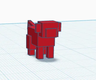 Mô hình chú khỉ Minecraft in 3D cực chất cho góc làm việc - Image 1