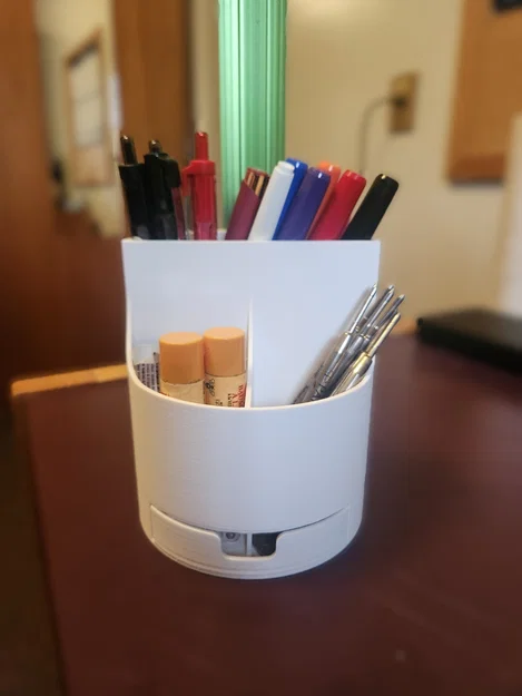 Ống Cắm Bút Có Ngăn Kéo (Pencil Holder with a drawer) - Image 2