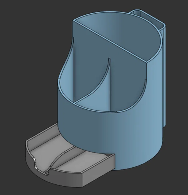 Ống Cắm Bút Có Ngăn Kéo (Pencil Holder with a drawer) - Image 3