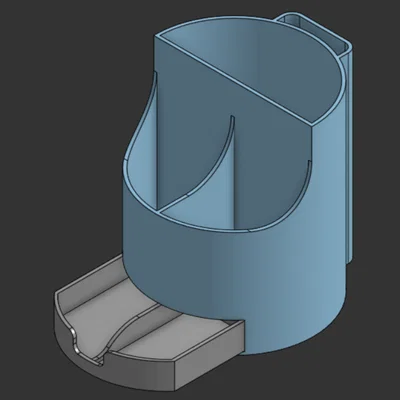 Ống Cắm Bút Có Ngăn Kéo (Pencil Holder with a drawer)