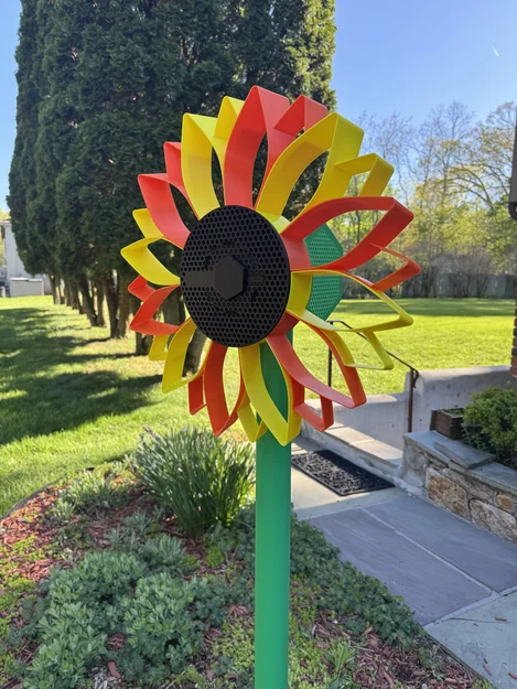 Prusament Spool Sunflower: Đồng hồ treo tường / Cối gió ngoài trời - Image 10